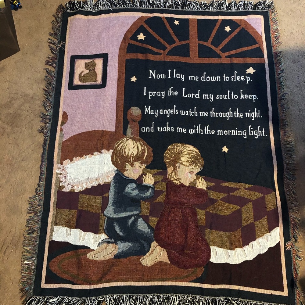#709 Now I lay me down to sleep tapestry - Picture 2 of 4